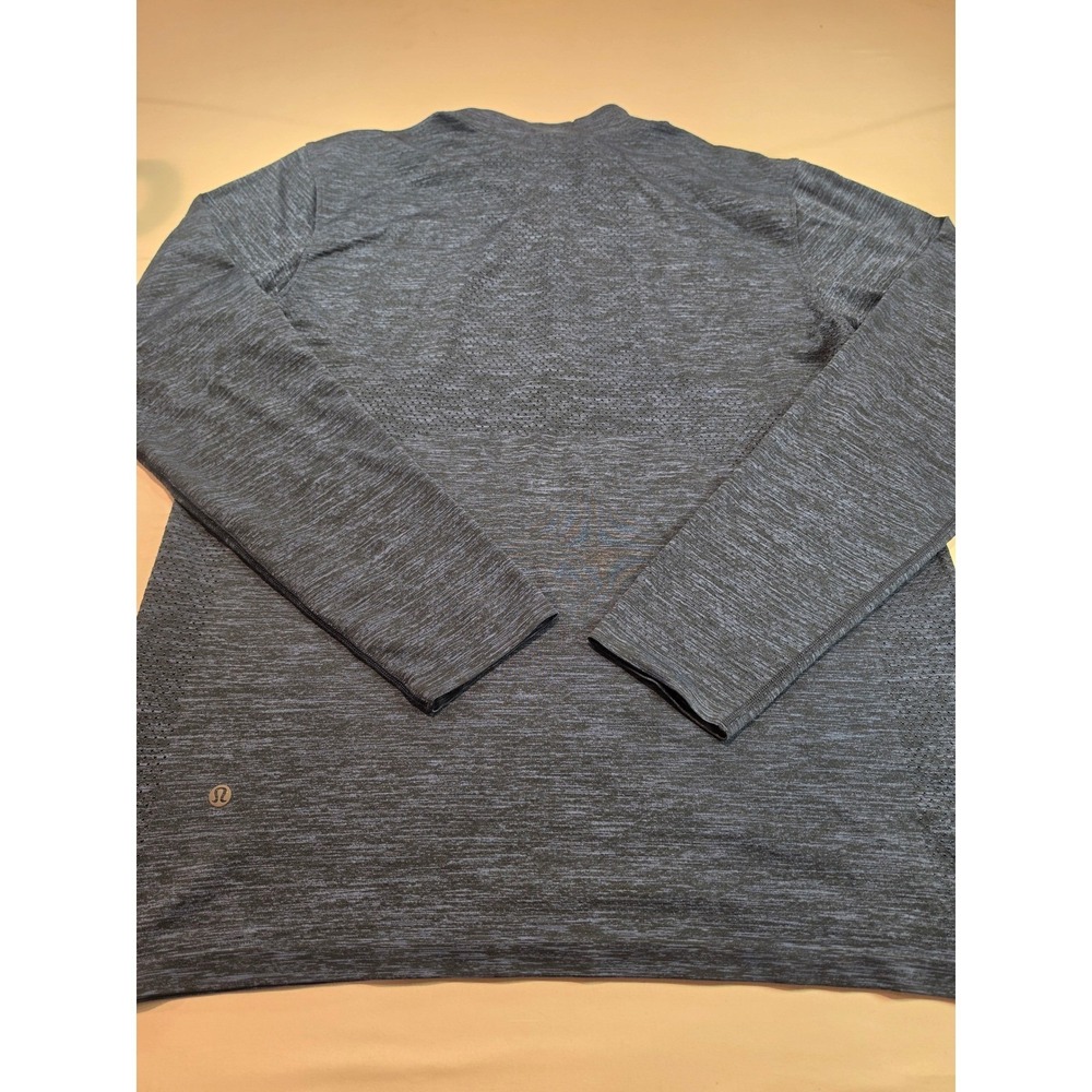 Lululemon Metal Vent Tech 1/2 Zip 2.0 Pullover XL Blue Grey Space Dye Heather - Picture 8 of 9